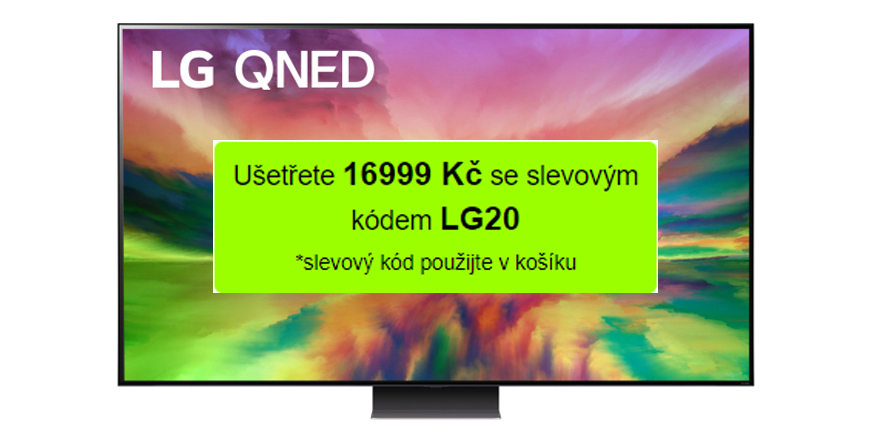 Slevový kód LG20: LG 86QNED813RE o 16 999 Kč levnější!