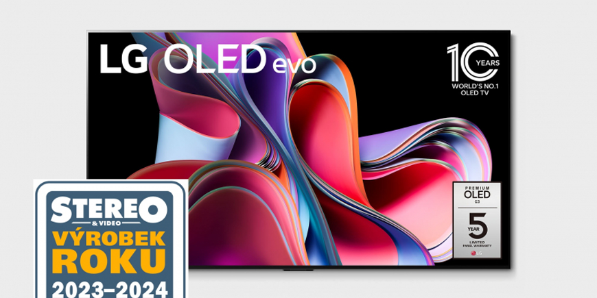 LG OLED65G3: Vítěz prestižní soutěže Stereo&Video 2023/24