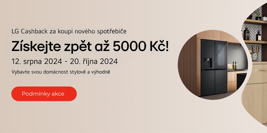 Poslední šance: Akce CASHBACK na domácí spotřebiče končí už 20. října