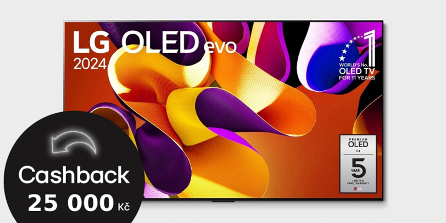 CASHBACK na TOP modely: Kupte LG OLED83G45 a získejte zpět 25 000 Kč