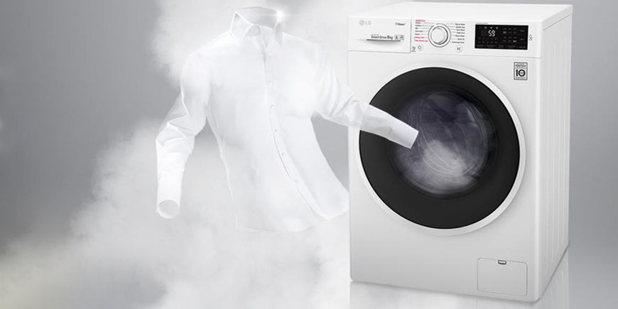 LG FA104V5URW0: Parní pračka na 10,5 kg prádla